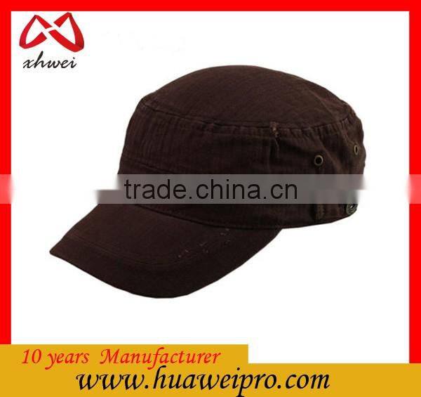 Pure Color Simple Trendy and Retro Military Army Cap Unisex Bulk Military Hat