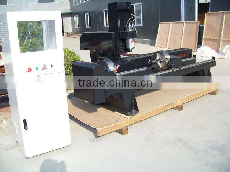 4 axies Stone/ marble/ granite Cylinder Engraving machine