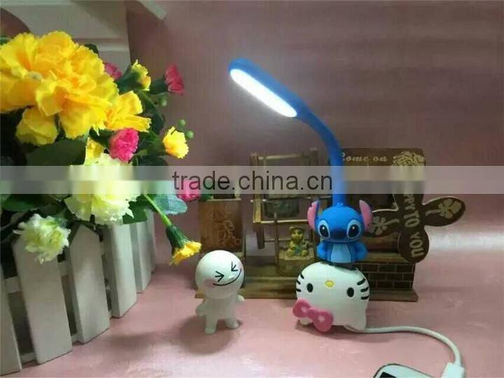 Portable USB LED Light Bendable Mini Lamp Cartoon cute styel USB Port PC Power Bank Partner Computer Tablet PC