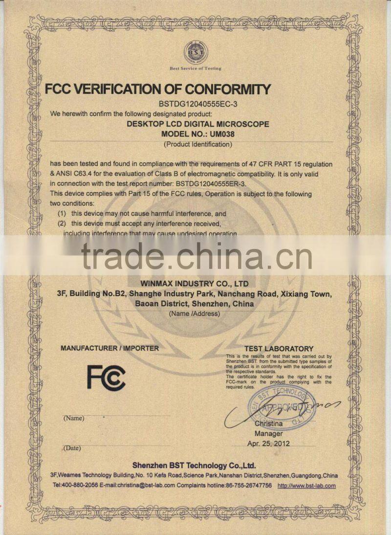 Original Factory Supply Stereo Microscope with Digital Camera For sale