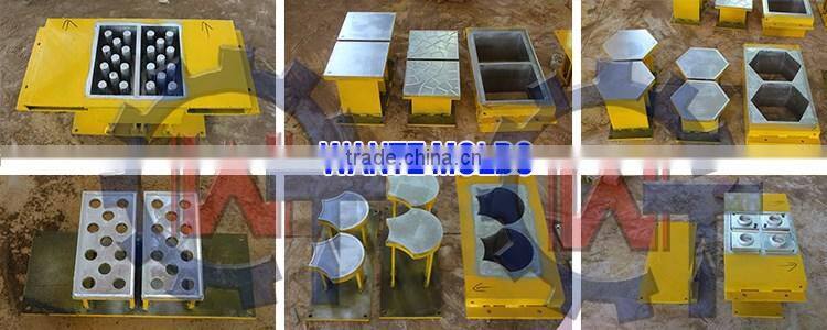WANTE BRAND WT2-10 cheap interlocking hollow block machine line small crsuher