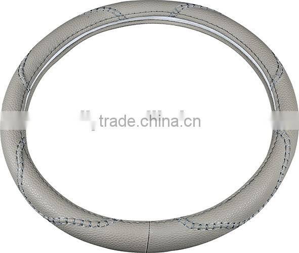 fashinal design PVC material orange inch car steering wheel cover anti-slip