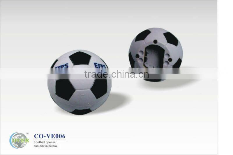 football shape musical opener with custom country flag for world cup fan's gifts