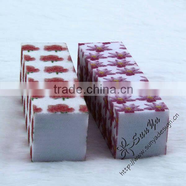 Mini nail files with shimmering powder