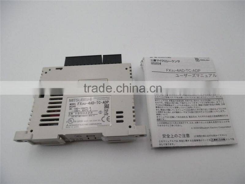 Original new FX3U-4AD-TC-ADP temperature sensor input module 4AI mitsubishi plc