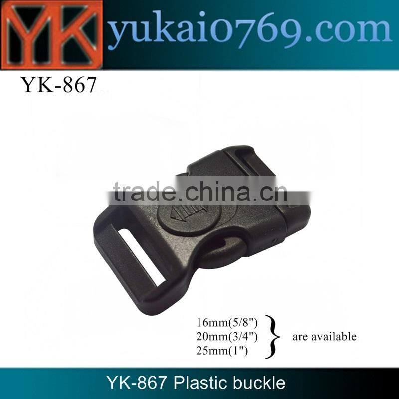 Yukai safety side release buckle/plastic curved side release buckle 25mm