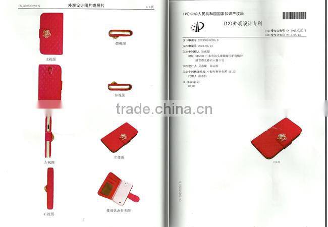 Luxury Mobile Card Holder Wallet Leather Flip Case for HTC One M8 Mini