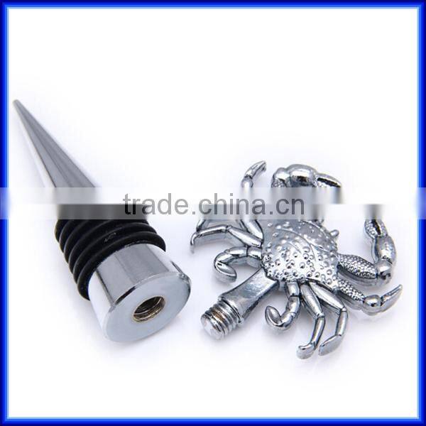 Attractive crazy wedding gift Novelty Animal shape Metal 3D Wine Stopper