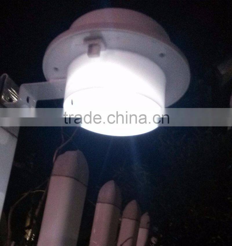 Water Resistant with Switch Solar Powered 3-led Gutter Light Fence Lamp Outdoor Solar Gutter LED Lights