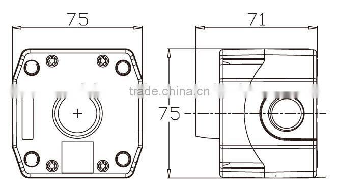 IP65 Waterproof 1 Hole Push Button Switch Control Station Box