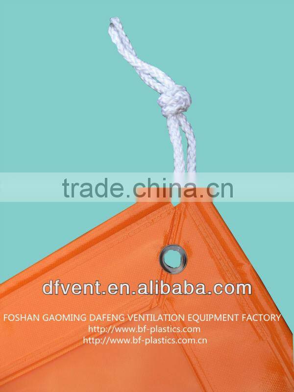 Normal plastic fabric tarpaulin tarps with eyelet and rope