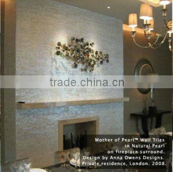 Modest luxury brick natural capiz mother of pearl oyster mosaic wall tile