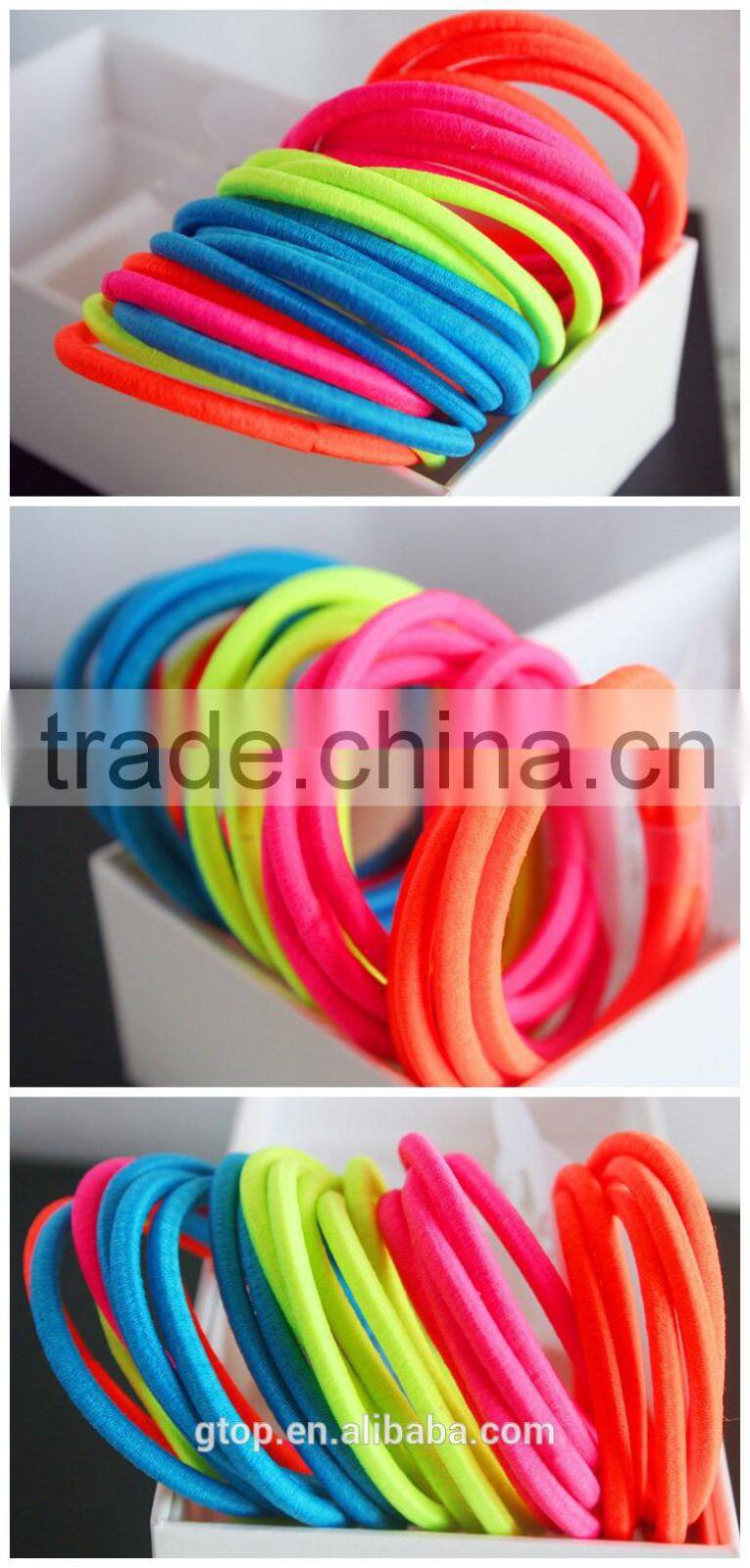Wholesale rubber elastic hair circle cheap good quality R-0023