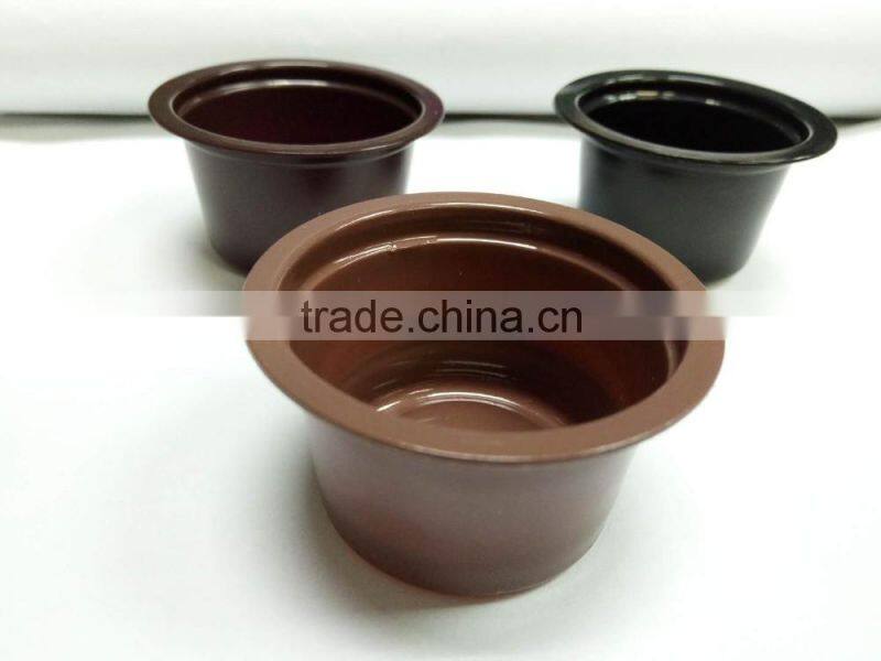 Hot sale empty Lavazza small plastic coffee capsule, factory price