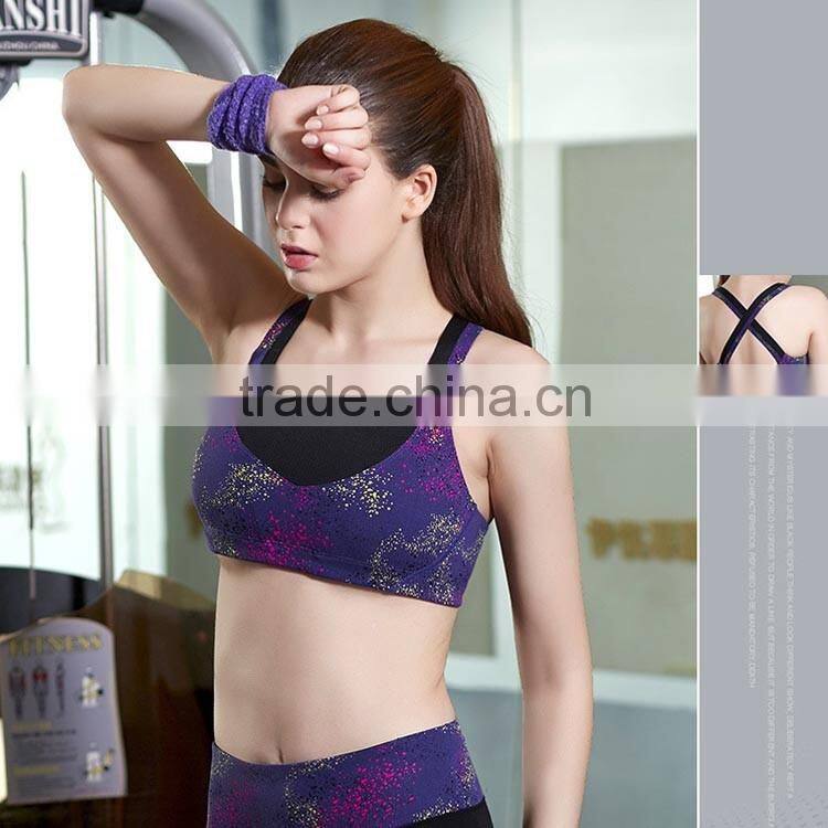 wholesale gym fitness compression fashion sport bra active wear custom sports bra