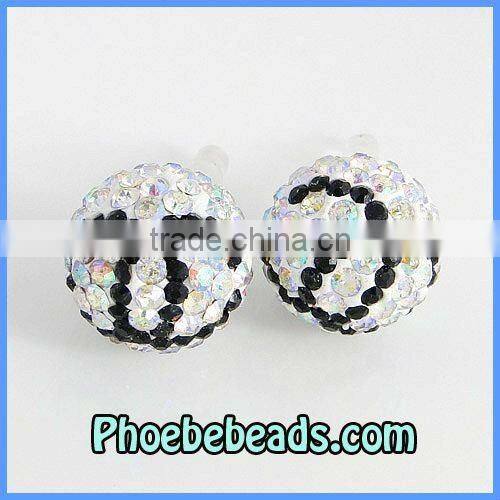 New Arrival Dustproof For Mobile Phone Earphone Jack Plug Ear Cap Pave Colorful Crystal Rhinestone Disco Ball MDP-P1401
