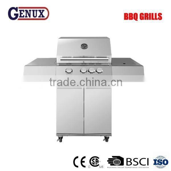 Stainless steel 4 burner barbecue grill