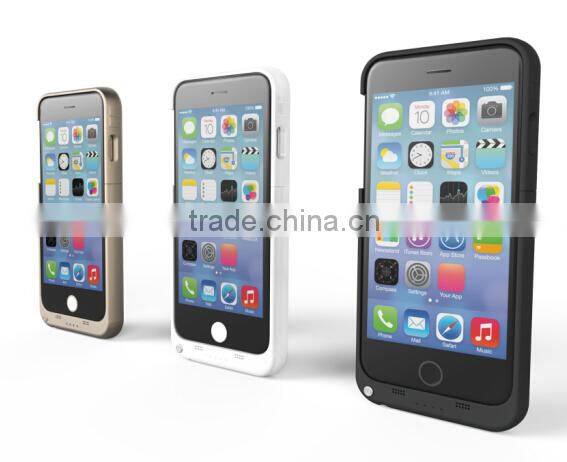 Factory newly released external backup battery charger case for iphone 6 battery case