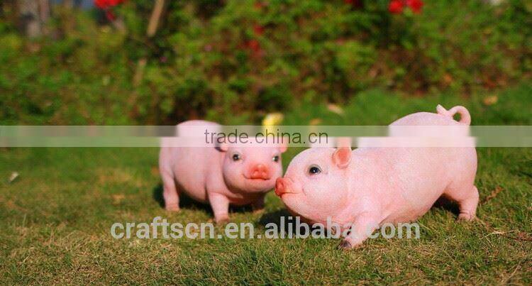 resin decorative pig