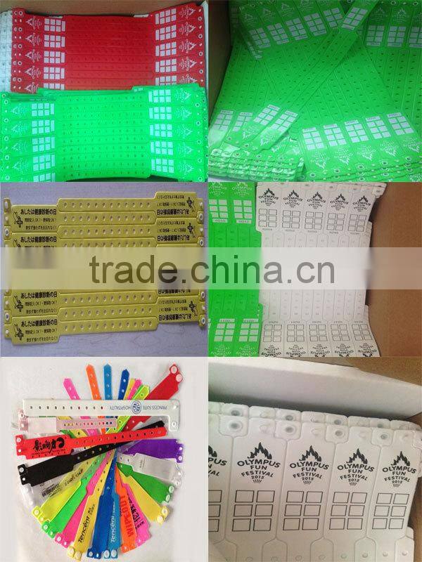 KT-8070 PVC bracelets multi color with customer design