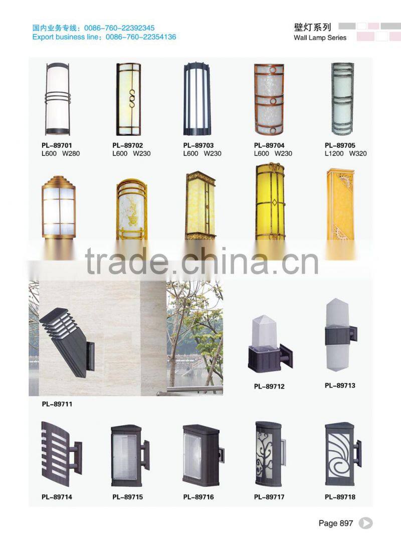 Morden Residential lighting Aluminium die casting wall lamp