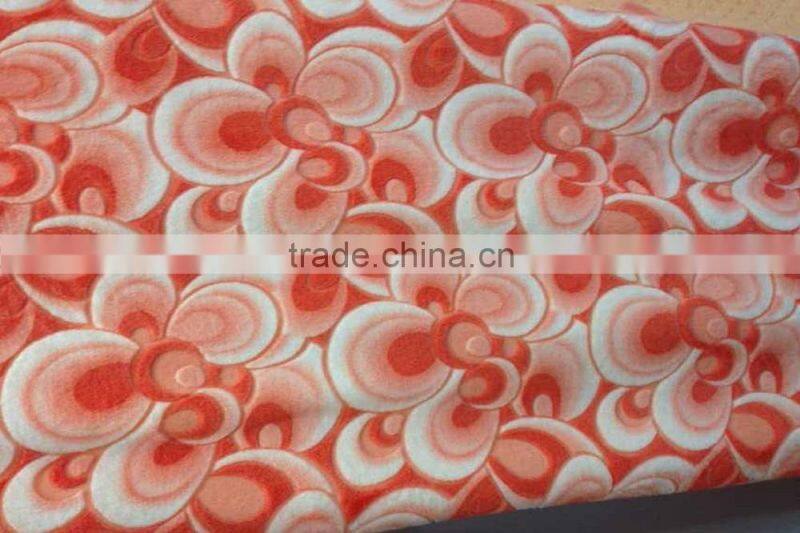 2015 News super soft 100% polyester burnout velour fabric