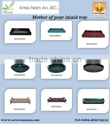 New 2016 Popular Design Eggshell Inlaid Trays / High quality Trays from Vietnam