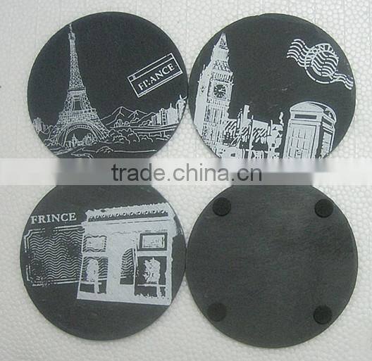 slate coaster, slate cup mat, slate mat