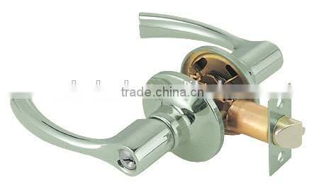 Euro heavy duty lever lock Goldern Zinc Alloy passage lever handle