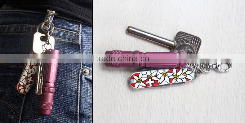 TANK007 Waterproof led torch E09 led mini flashlight
