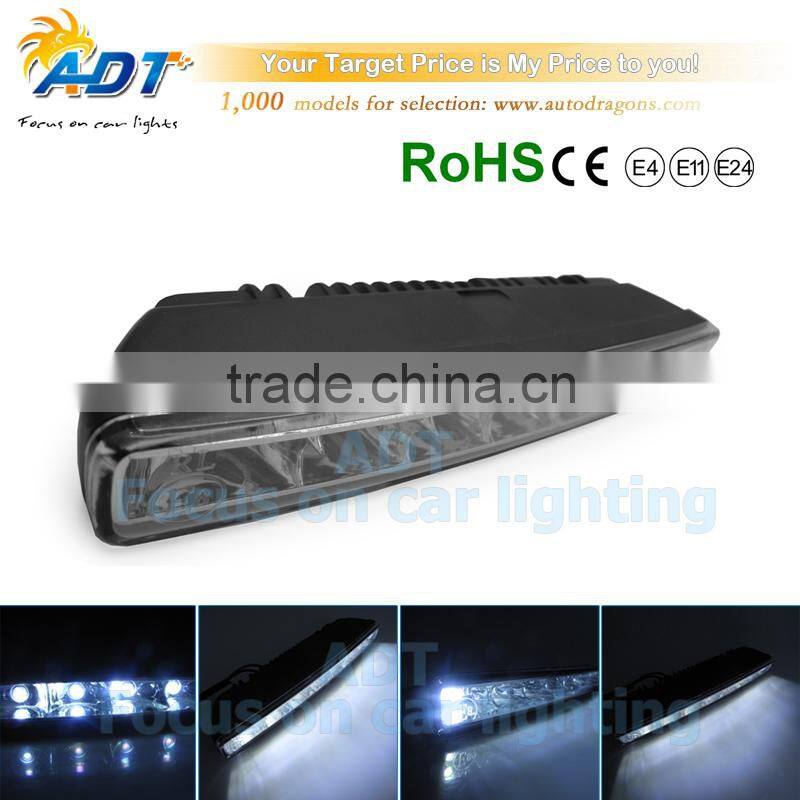 2X Bright 6LED 12V Super White Car Driving Lamp Fog DRL Daytime Running Light