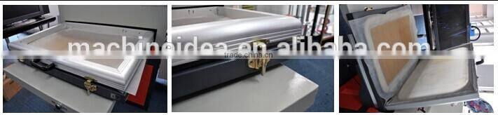 40x60mm 3D two working station vacuum heat transfer machine