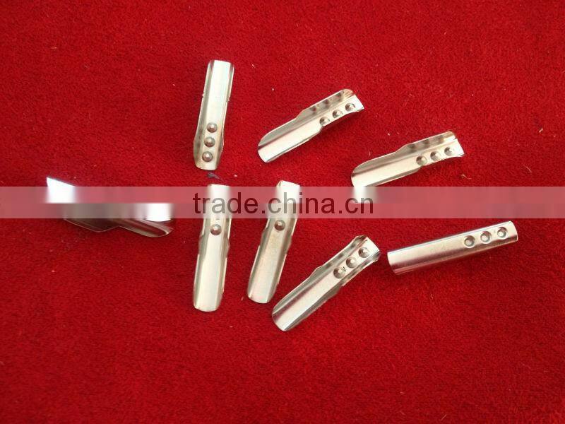 wholesale cheap belt end clasp/ metal belt end clip