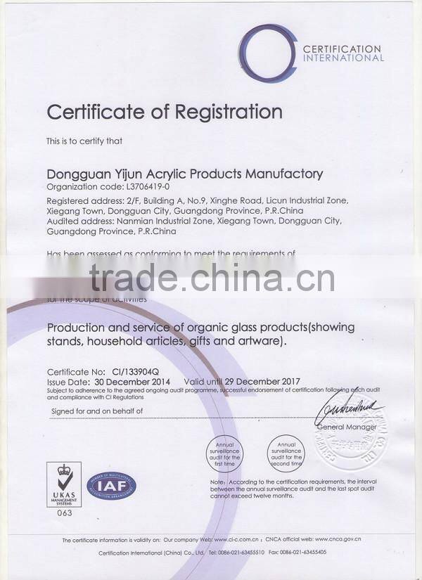 Customized acrylic watch case