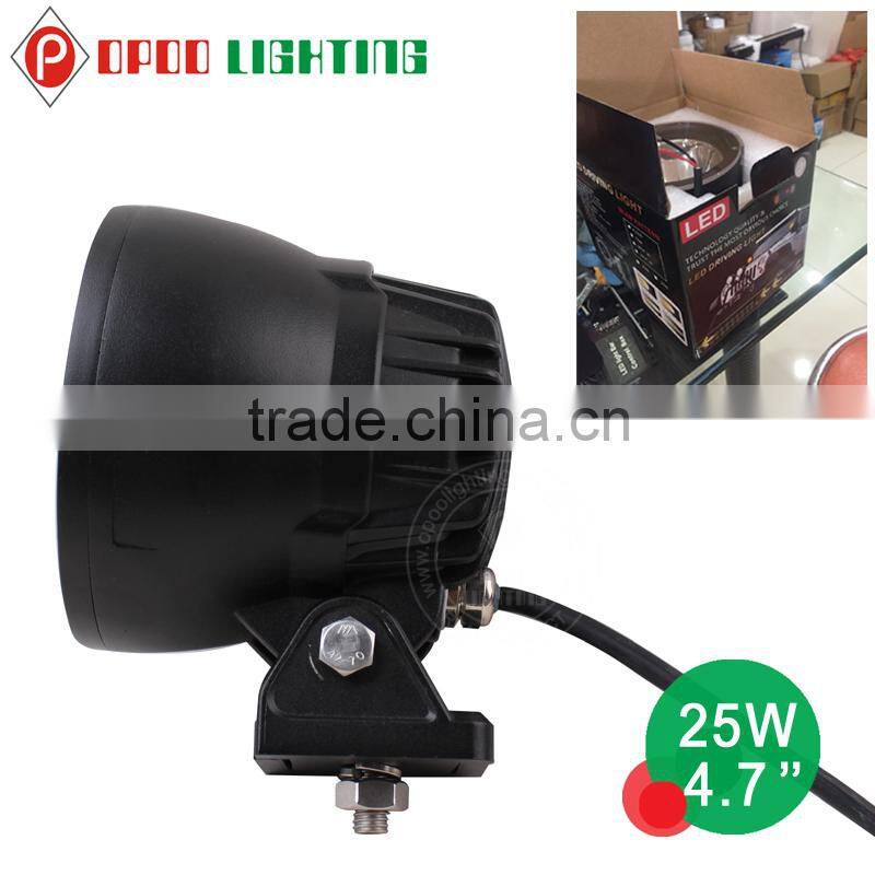 Super Bright 4.7'' 25w roof light car auto offroad led work light