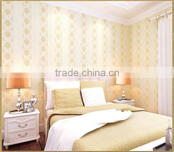 European simple wallpaper vertical stripes non-woven wallpaper home designs