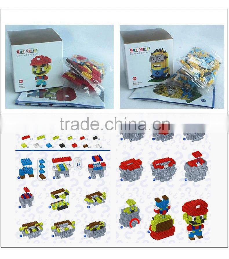 HOT ! 220pcs Super Hero Series Mini figures Nano Building Blocks For Kids