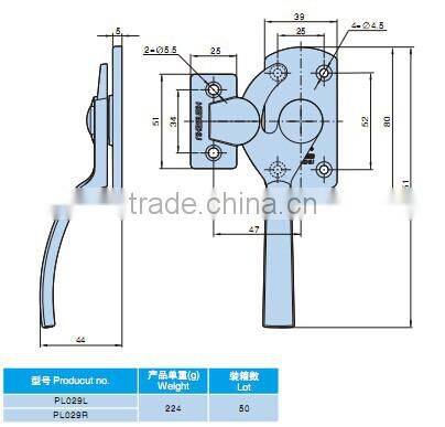 zinc alloy safe handle