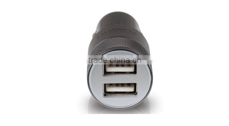 Wholesale - New golden luxury Car Charger for phone Universal GPS mp3 for iphone5 HTC Samsung