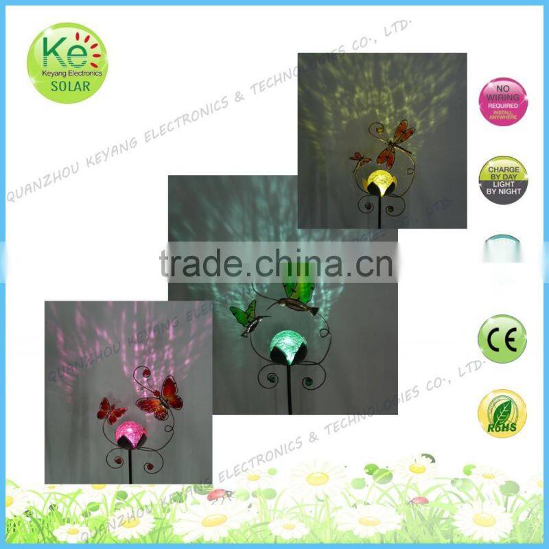 Metal Lawn Light for Garden Decorative Solar Powered Outdoor Led