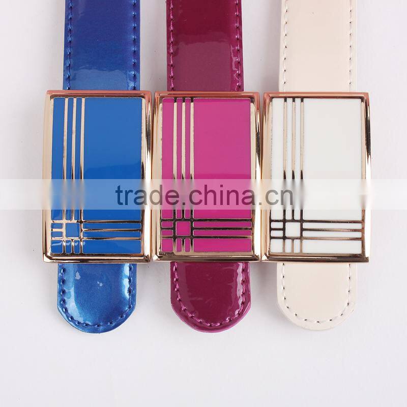 2015 spring and summer wild Korean version of the simple pin buckle wide belt