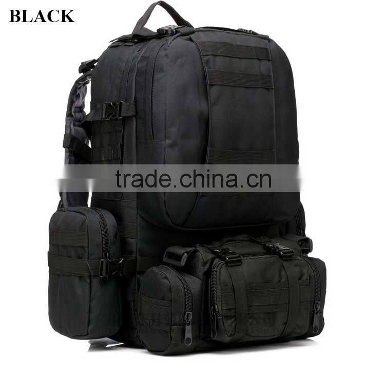 50L Camo Trekking Bag Military Camping mountain top backpack