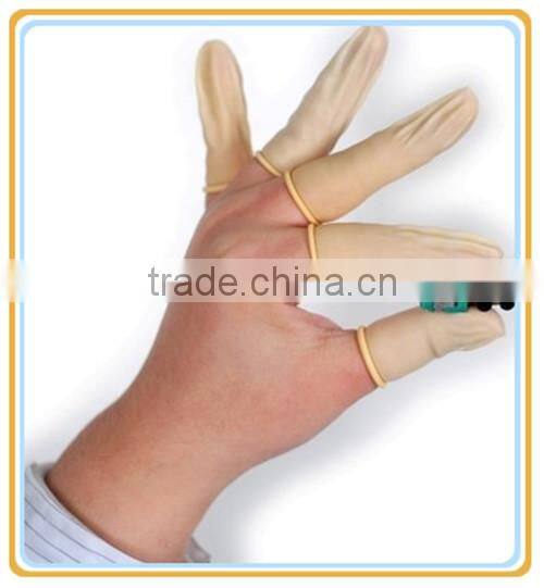Antistatic Powder free Cleanroom ESD Latex Finger Cot