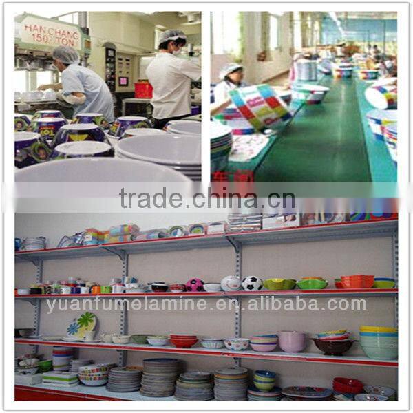 Cat pattern plastic kids melamine tableware