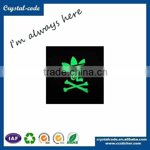 Custom luminous warning stickers labels