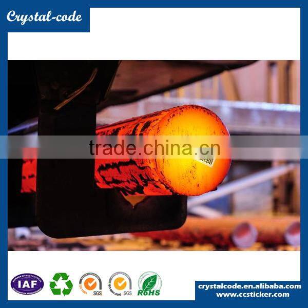 Eco-friendly fabric die cut irreversible high temperature resistance sticker