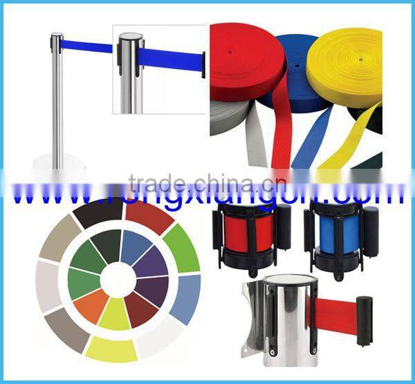 Double belts retractable queue stand/queue line stand/queue barrier