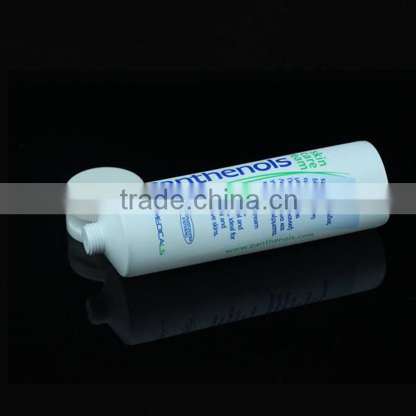 100ml pe soft cosmetic plastic packing tube for skin care with flip-top cap