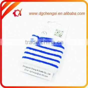 Multi Color Zipper Cotton Sweatband Wristband