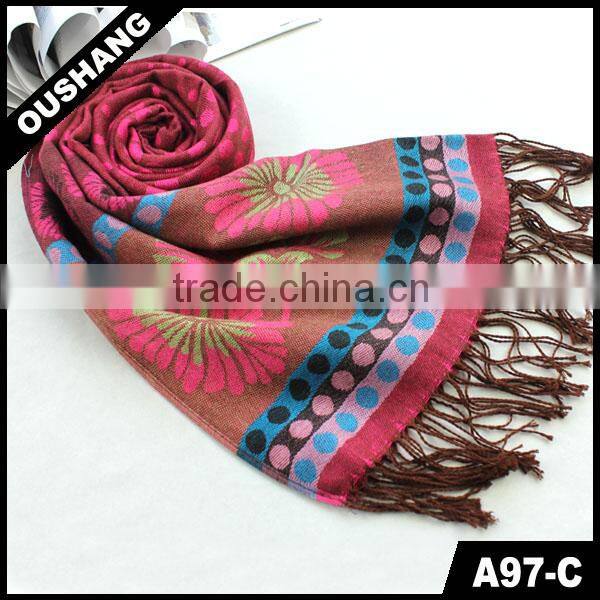 A97-C Lady Fan Flower Knitting Machine Scarf